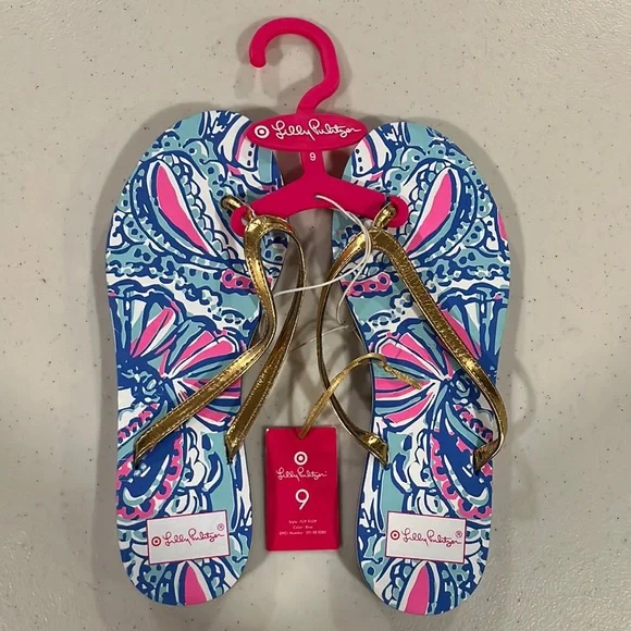 Lilly pulitzer flip flops target discount